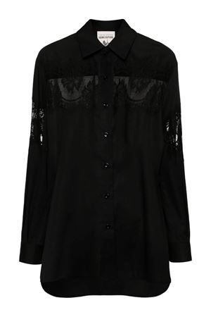 Camicia in popeline nero SEMI COUTURE | Y4WK05Y690